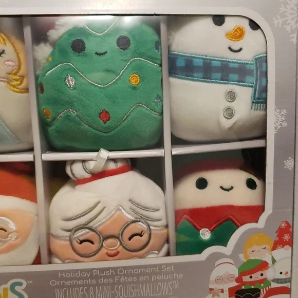 Squishmallows Holiday 2021 Plush Ornament Set In Box - Multicolor - Picture 3 of 4
